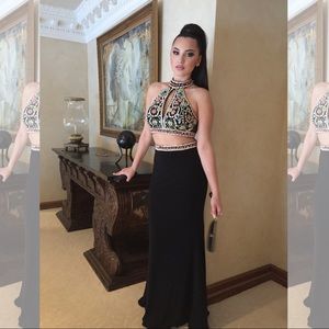 Two piece evening/prom gown